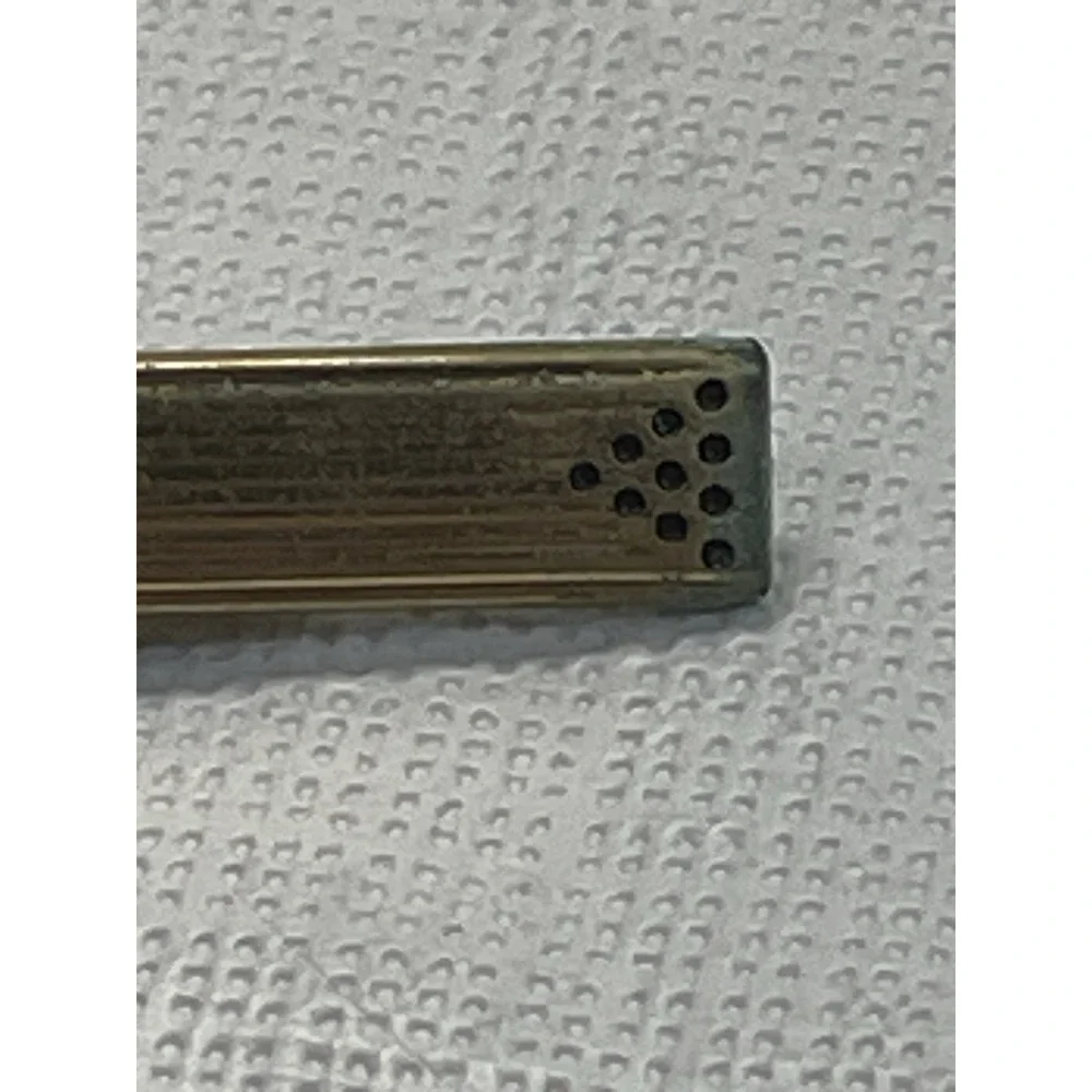 Hickok Bowling Tie Clip Gold Tone Vintage USA Bowling Pins‎